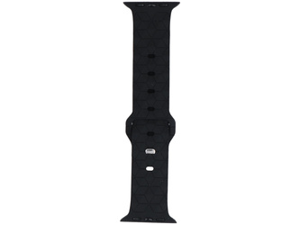 Pásek k smartwatchu GlacierX Silicone Rhombille Black pro Apple Watch 42/44/45/49mm Černý