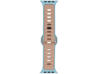 Nový pásek na smartwatch GlacierX Silicone Retro Future Aero Sand pro Apple Watch 42/44/45/49mm Béžovo-Modrý