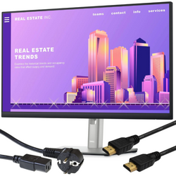 Dell P2422H 24" monitor LED 1920x1080 IPS HDMI VGA třídy A + napájecí kabel