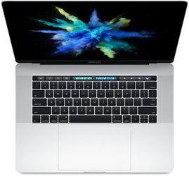 Apple MacBook Pro A1707 2017r. Stříbrný i7-7920HQ 16GB 1024GB SSD 2880x1800 AMD Radeon Pro 560 Třída A- MacOS Big Sur
