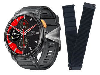 Nový Smartwatch GlacierX Giant Black + Pásek GlacierX Grip Strap Nylon Black 22mm