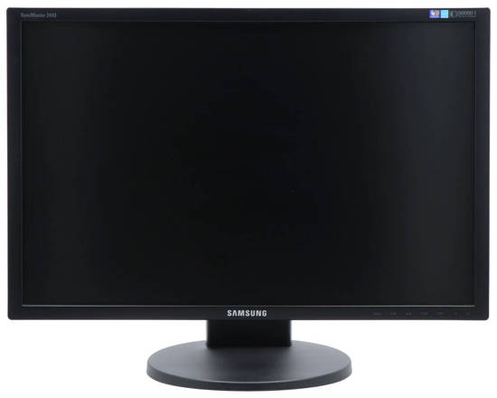 24" monitor Samsung SyncMaster 2443BW 1920x1200 DVI D-SUB černý