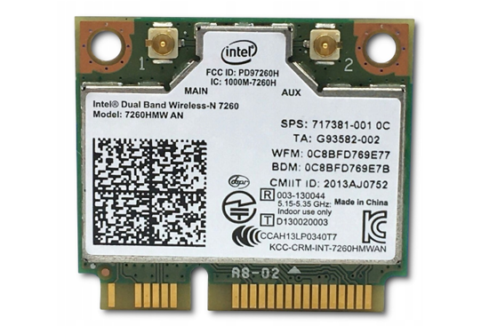 Karta Intel WiFi WLAN 717381-001 7260HMW AN MiniPCI-E