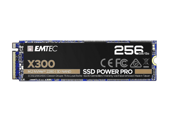 Nový pevný disk SSD EMTEC X300 Power Pro 256GB SSD M.2 2280 PCI-E NVMe (ECSSD256GX300)
