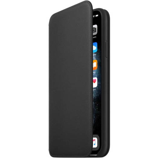 Original Leather Case Apple Iphone 11 Pro Max Leather Folio Black