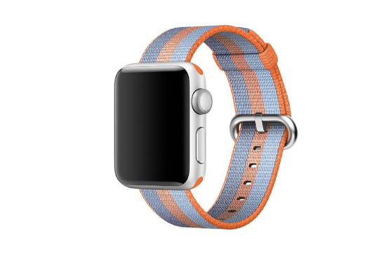 Originál Tkaný nylonový řemínek Apple Watch Orange 38 mm v uzavřeném obalu