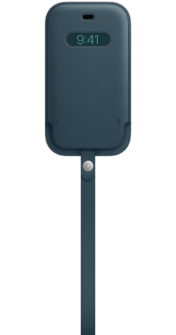Originál kožené pouzdro Apple iPhone 12 Pro Max Baltic Blue MHYH3ZM/A