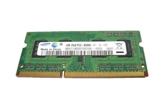 Paměť RAM SAMSUNG 1GB DDR3 1066MHz PC3-8500S SODIMM pro notebooky