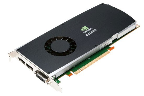 Poškozená vysokoprofilová grafická karta NVIDIA Quadro FX3800 1GB DDR3 