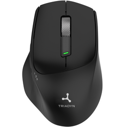 Neue Drahtlose Büromaus Triadyn GANYMEDE PRO Bluetooth 2.4 GHz 1600 DPI Schwarz