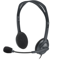 Logitech H111 Stereo-Kopfhörer mit Mikrofon Grau