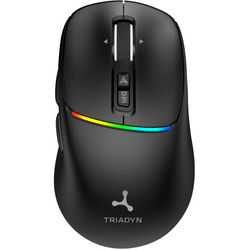 Neue kabellose Büromaus Triadyn ENCELADUS Bluetooth 2.4 GHz RGB 3200 DPI PA3207 Energiesparend Schwarz
