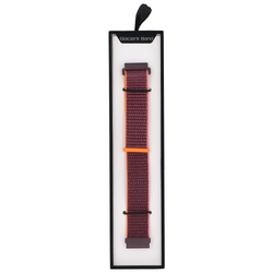 Neues Armband für Smartwatch GlacierX Grip Strap Nylon Pflaume + Rosa und Orange 22mm