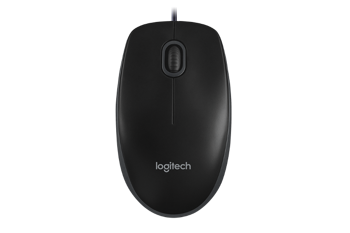 Neue Logitech B100 Kabelgebundene Optische Maus Schwarz USB 800DPI