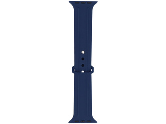 Neues Armband für die Smartwatch GlacierX Silicone Synthwave Midnight Blue für die Apple Watch 42/44/45/49mm Blau.