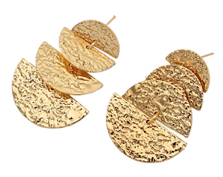 Ohrringe Wellen Gold