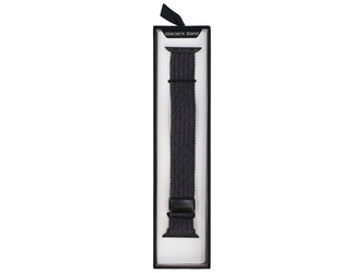 New GlacierX Braided Magnetic Buckle Black strap for Apple Watch 42/44/45/49mm Black Graphite