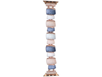 New bracelet for smartwatch GlacierX Gleam Cube Stretch Bracelet Ultramarine Blush for Apple Watch 38/40/41mm Blue