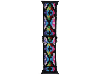 New strap for smartwatch GlacierX Nylon Nomad Threads Pixel Bloom for Apple Watch 38/40/41mm Multicolored