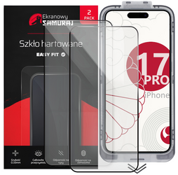New Tempered Glass Screen Samurai for Apple iPhone 17 Pro with Easy Fit Frame | 2-Pack