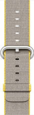 Original Apple Watch Band Nylon Yellow / L.Gray 38mm in sealed packaging