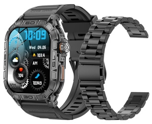 New Smartwatch GlacierX Lhotse Black + Steel Bracelet GX-LC63 BS