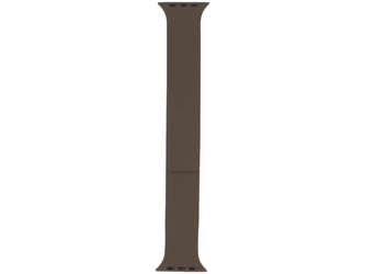 GlacierX Silicone Smooth Grained Magnetic Strap Olive Grey for Apple Watch 42/44/45/49mm Brown-Olive