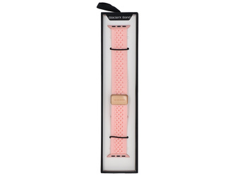 New GlacierX Nylon Dot Magnetic Buckle Rose Strap for Apple Watch 38/40/41mm Pink
