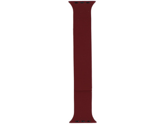 GlacierX Silicone Smooth Grained Magnetic Strap Burgundy Black for Apple Watch 42/44/45/49mm Burgundy-Black