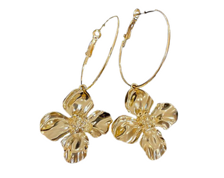 Gold Clover Earrings