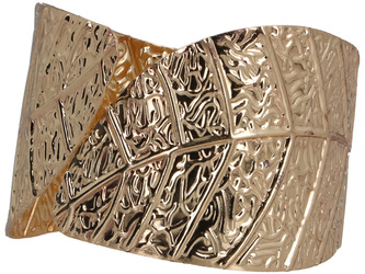 Gold Botanical Cuff Bracelet