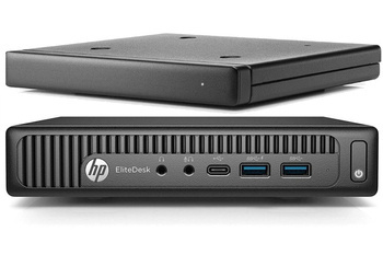 HP EliteDesk 800 G2 Desktop Mini i5-6500T 2.5GHz 8GB 240GB SSD + I/O Module Windows 10 Professional
