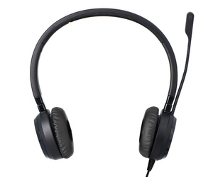 Jabra Dell Headphones with Mic HSC016 Black For Skype Teams Headset UC150