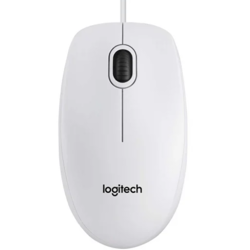 New Logitech B100 Optical White USB 800DPI Mouse