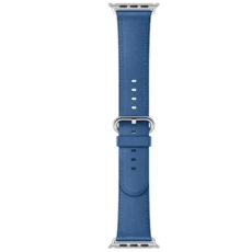 Original Apple Watch 38mm Sea Blue Classic Buckle Strap in sealed packaging