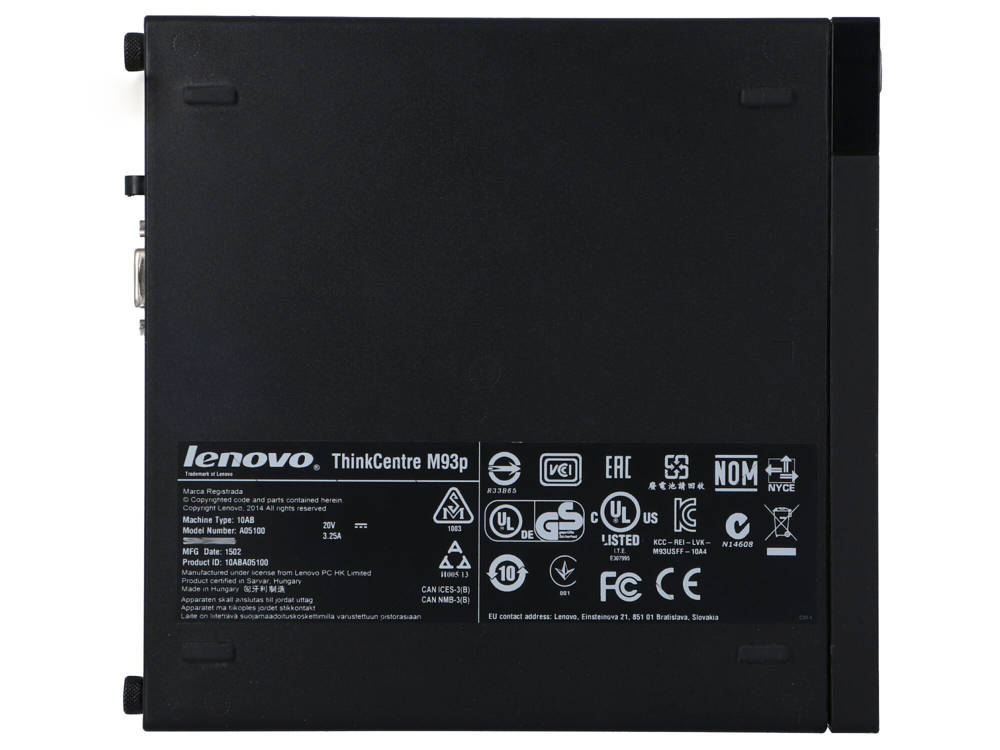 Lenovo ThinkCentre M93p Tiny USFF i7-4785T 4x2.2GHz 16GB 240GB SSD Windows  10 Home