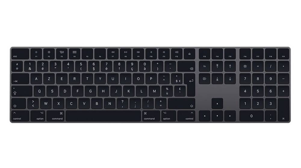 New Original Apple Magic Keyboard Numeric Keypad French Dark Gray A1843