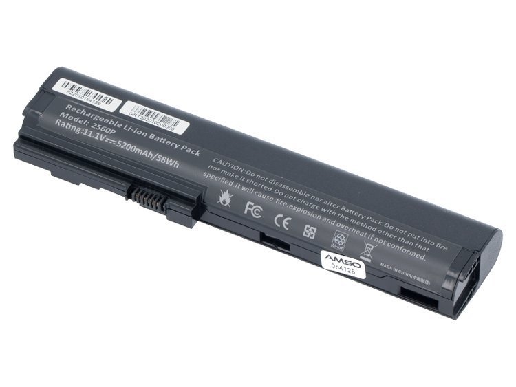 New battery for HP EliteBook 2560p 2570p 11.1V 5200mAh | Accessories \ Batteries | AMSO