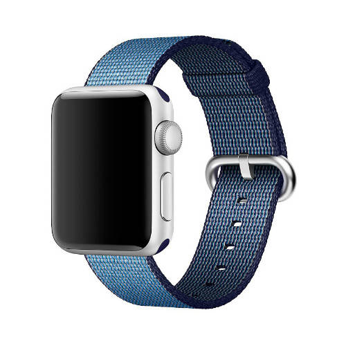 Original Apple Watch Nylon Navy Tahoe Blue 38mm Strap Niebieski