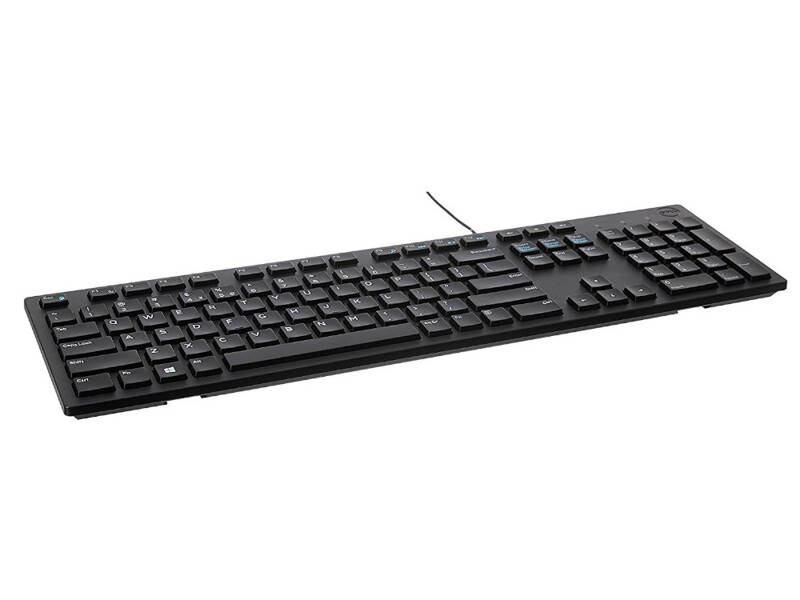 Dell QuietKey KB216 USB QWERTY Office Keyboard (without feet)