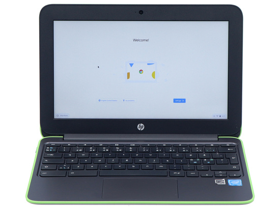 HP Chromebook 11 G4 GREEN Intel Celeron N2840 4GB 16GB Flash 1366x768 Class A ChromeOS