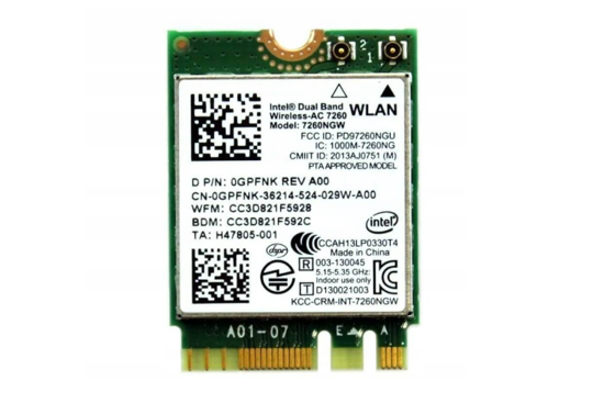 Intel 0GPFNK 7260NGW Dell MiniPCI-E WiFi WLAN Card