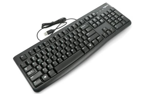 Logitech K120 USB QWERTY Keyboard Black