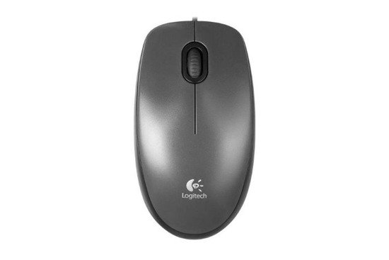 Logitech M100 Wired Optical Mouse USB Gray