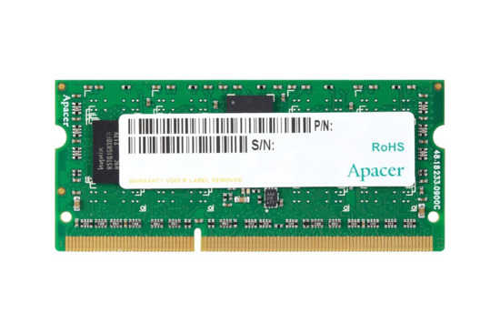 New APACER 8GB DDR3L 1600MHz SODIMM CL11 1.35V RAM (AS08GFA60CATBGJ) OEM