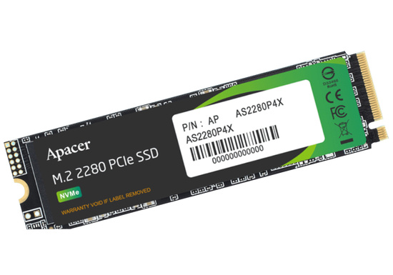 New Apacer 512GB SSD AS2280P4X M.2 PCIe NVMe (2100/1500 MB/s) 3D NAND 