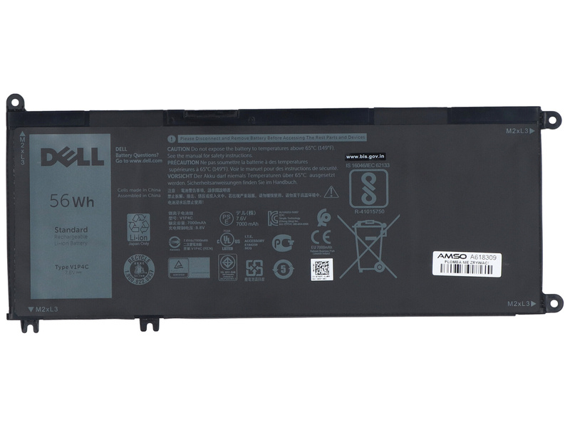 New Dell Chromebook 13 3380 56Wh 7.6V 7000mAh V1P4C