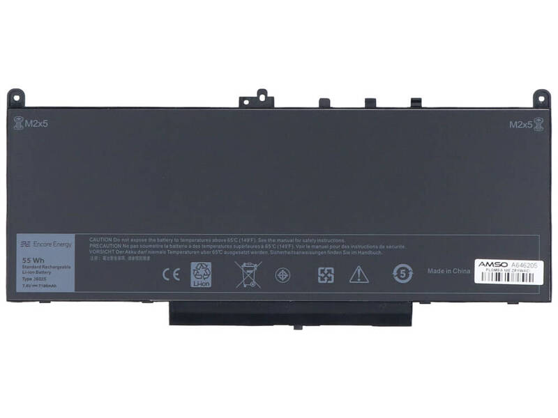 New Encore Energy battery for Dell Latitude E7470 J60J5 55Wh 7.6V 6874mAh