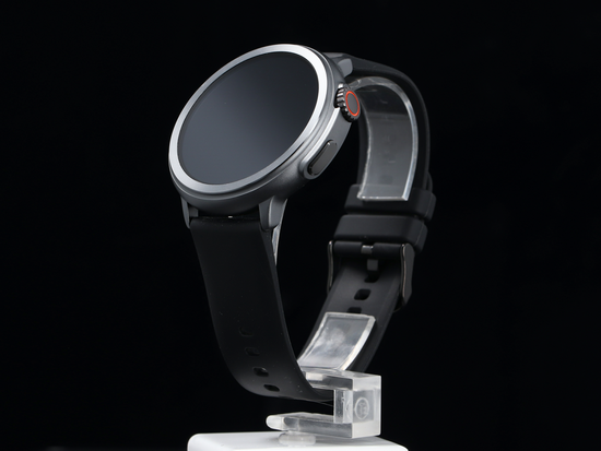 New GlacierX Aura Black Smartwatch + Milanese Strap