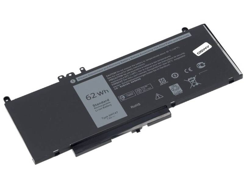 New battery for Dell Latitude E5470 E5270 E5570 E5750 62Wh 7.6V 8157mAh 6MT4T 